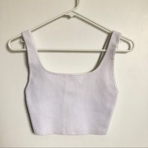 Aritzia Babaton Sculpt Knit Tank - White